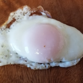 【弁当用】半熟卵位の固さの片面焼き目玉焼きの作り方